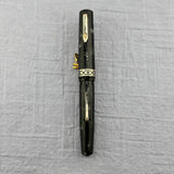 Wahl Eversharp Doric - Grey Burma Short Size - FLEX NIB 14K   - Fountain Pen