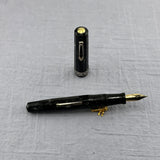 Wahl Eversharp Doric - Grey Burma Short Size - FLEX NIB 14K   - Fountain Pen