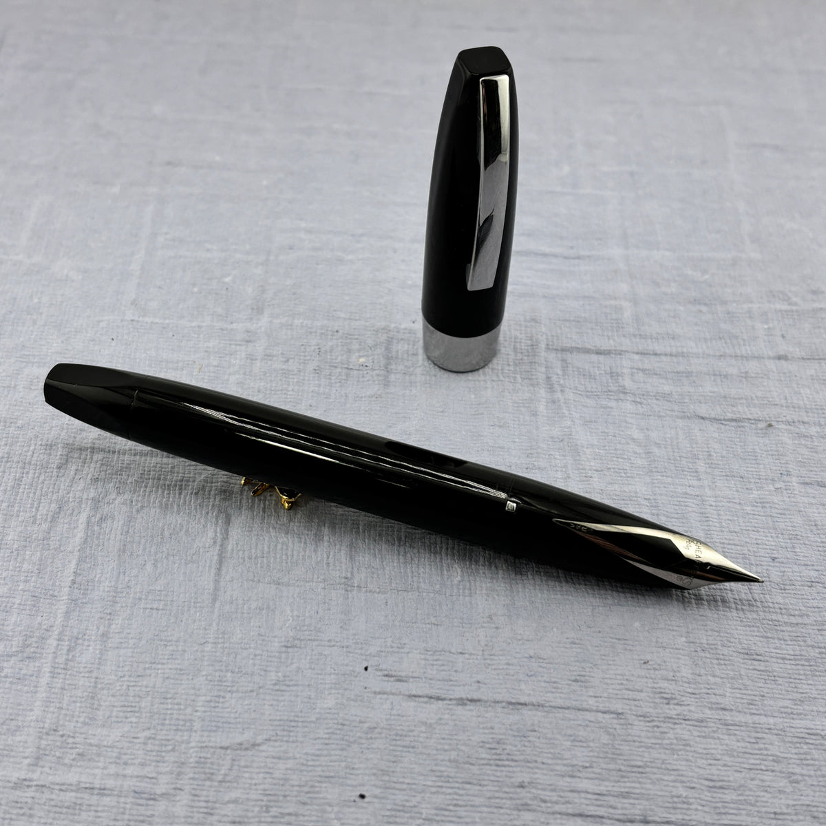 SHEAFFER Pen For Men (PFM I)  Black - Palladium Silver Nib - Snorkel Filling System Fountain Pen
