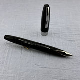 SHEAFFER Pen For Men (PFM I)  Black - Palladium Silver Nib - Snorkel Filling System Fountain Pen