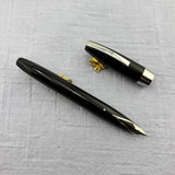SHEAFFER Pen For Men (PFM I)  Black - Palladium Silver Nib - Snorkel Filling System Fountain Pen
