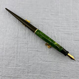 Parker Duofold Green Jade Desk Set Green Base - Fountain Pen