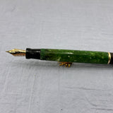 Parker Duofold Green Jade Desk Set Green Base - Fountain Pen