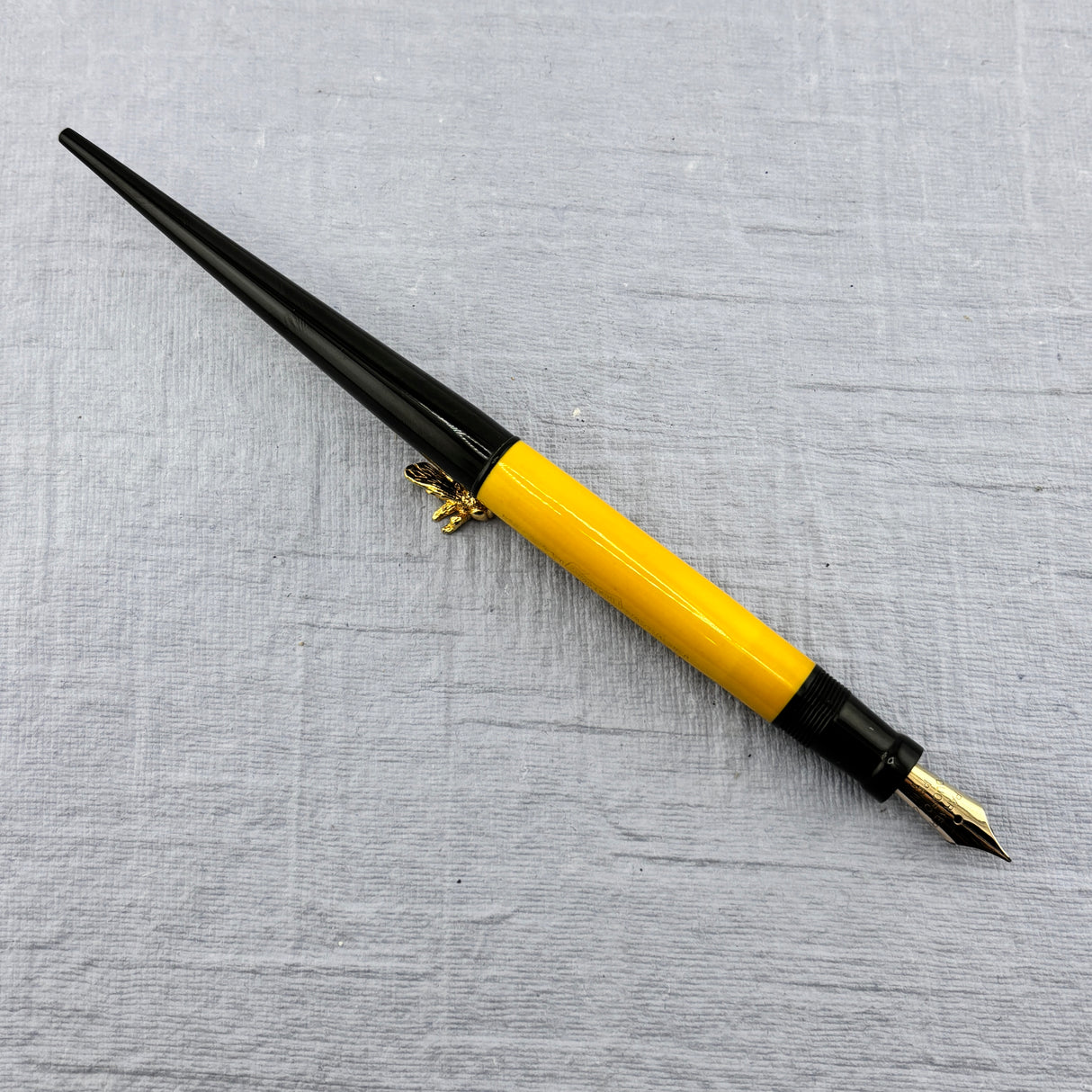 Parker Duofold  Yellow Mandarin Desk Set  Superb Art Deco Base - Fountain Pen