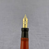 Parker Duofold  Big Red Orange Permanite Desk Set - Fountain Pen