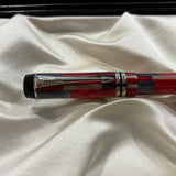 Parker Duofold International Mosaic Red Fountain Pen - Circa 2001