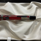 Parker Duofold International Mosaic Red Fountain Pen - Circa 2001