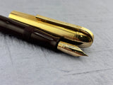 Eversharp Skyline Burgundy Gold filled Derby Cap  - Fountain Pen