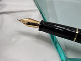 OMAS Signum Faceted Black Desk Pen Limited 70/100 Superb Flex nib Signum 14k gold !