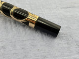 Parker Lucky Curve  #16  Gold Filled Filigree Overlay Eyedropper  - Fountain Pen
