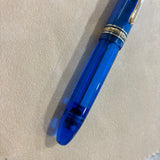 Montblanc 149  Meisterstuck Style Customized by Brad Torelli as a Blue Demonstrator - Vacuum filler - A true piece of art !!