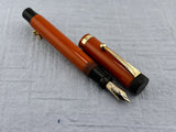 Parker Duofold Junior Red Hard Rubber  - Fountain Pen