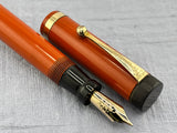Parker Duofold Junior Red Hard Rubber  - Fountain Pen