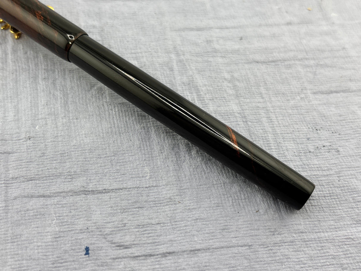 Parker 18 Mottled Hard Rubber Slip cap  - Fountain Pen