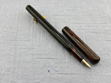 Parker 18 Mottled Hard Rubber Slip cap  - Fountain Pen