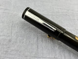 Waterman's USA LATE MODEL Safety Black with clip still have sticker on it "Music Nib"  - Fountain Pen