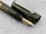 Waterman's USA LATE MODEL Safety Black with clip still have sticker on it "Music Nib"  - Fountain Pen
