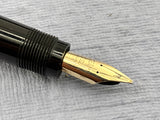 Waterman's USA LATE MODEL Safety Black with clip still have sticker on it "Music Nib"  - Fountain Pen
