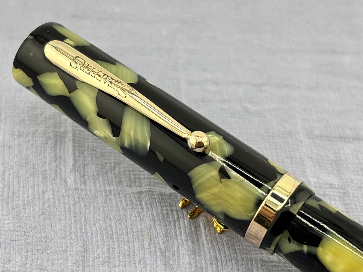 Sheaffer Flat Top Lifetime Senior Black and Pearl  - Fountain Pen