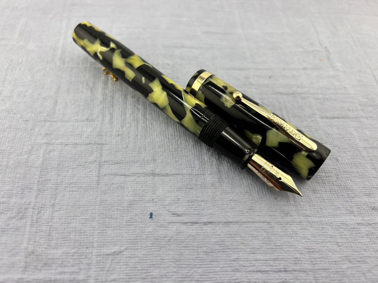 Sheaffer Flat Top Lifetime Senior Black and Pearl  - Fountain Pen