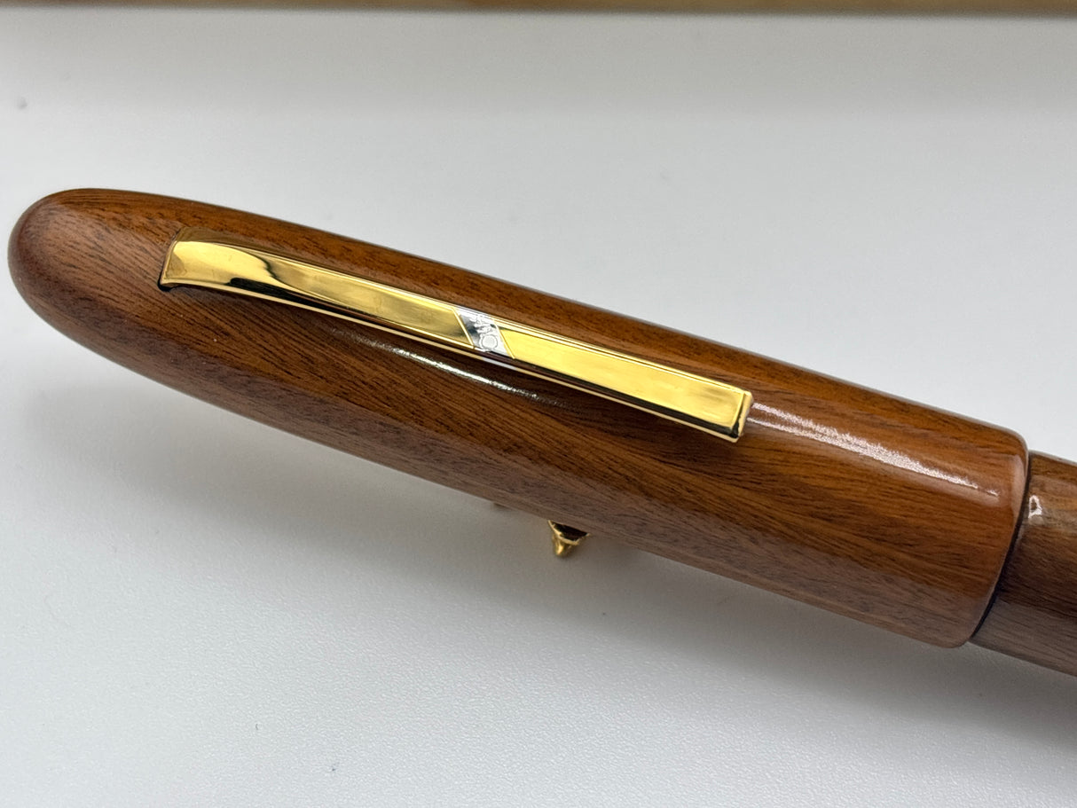 OMAS Precious Lignum Vitae Wood Ogiva Fountain Pen - Medium 18kt Gold Nib