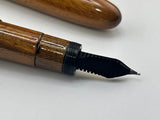 OMAS Precious Lignum Vitae Wood Ogiva Fountain Pen - Medium 18kt Gold Nib