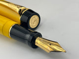 Parker Duofold Centennial Mandarin Yellow Limited Edition  Fountain Pen - Medium 18kt Gold Nib