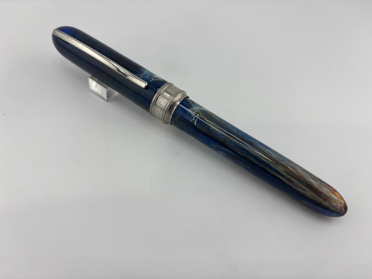 Visconti Early Van Gogh Maxi Ocean Blue Fountain Pen - Large Fine 14kt Gold Nib - A Fabulous Example of this Model (Each One Being Different)