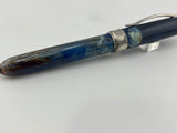 Visconti Early Van Gogh Maxi Ocean Blue Fountain Pen - Large Fine 14kt Gold Nib - A Fabulous Example of this Model (Each One Being Different)