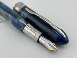 Visconti Early Van Gogh Maxi Ocean Blue Fountain Pen - Large Fine 14kt Gold Nib - A Fabulous Example of this Model (Each One Being Different)