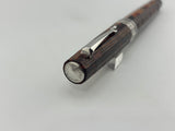 Armando Simoni Club Gladiator Bespoke Arco Bronze Celluloid "Chased (Carved)" Fountain Pen - Medium 14kt Gold Nib