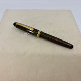 Platinum 3776 Gold Striped Celluloid - THE rarest color of celluloid in the Series-14 kt Gold Music NIB !!
