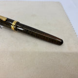 Platinum 3776 Gold Striped Celluloid - THE rarest color of celluloid in the Series-14 kt Gold Music NIB !!