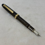 Platinum 3776 Gold Striped Celluloid - THE rarest color of celluloid in the Series-14 kt Gold Music NIB !!
