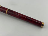 Sheaffer Full Size Targa Red Ronce Lacque Fountain Pen - Extra Fine 14kt Gold Nib