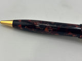 Conway Stewart Churchill Oversized Burgundy Marble Mechanical Pencil 0.7mm - 18kt Gold Trim