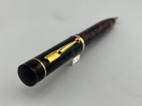 Conway Stewart Churchill Oversized Burgundy Marble Mechanical Pencil 0.7mm - 18kt Gold Trim