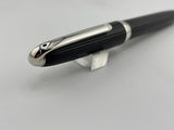 Cartier - Louis Cartier Black Fluted Ballpoint Pen - Platinum-Plated Trim