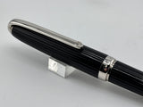 Cartier - Louis Cartier Black Fluted Ballpoint Pen - Platinum-Plated Trim