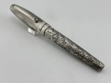 Montegrappa Fortuna Brushed Stainless Steel Skulls  Fountain Pen  - Fine Stainless Steel Nib