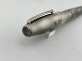 Montegrappa Fortuna Brushed Stainless Steel Skulls  Fountain Pen  - Fine Stainless Steel Nib