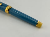 Sailor & Wancher Collaboration Otsukimi Pro Gear Glittering Sky Blue Fountain Pen - Special Engraved Extra Fine 21kt Gold Nib