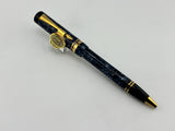 Parker  Duofold Marbled Blue Cap Actuated Ballpoint Pen - The Original Style of the Duofold Ballpoint - Circa 1989 - Scarce!