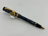 Parker  Duofold Marbled Blue Cap Actuated Ballpoint Pen - The Original Style of the Duofold Ballpoint - Circa 1989 - Scarce!
