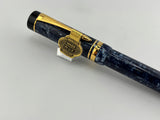 Parker International Duofold Blue Marble Fountain Pen - Fine 18kt Gold Nib