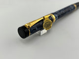 Parker International Duofold Blue Marble Fountain Pen - Fine 18kt Gold Nib