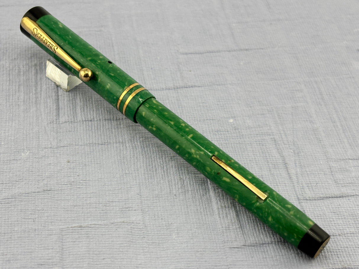 Sheaffer’s 5-30 Flat Top Green Jade   - Fountain Pen
