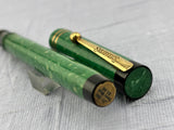 Sheaffer’s 5-30 Flat Top Green Jade   - Fountain Pen