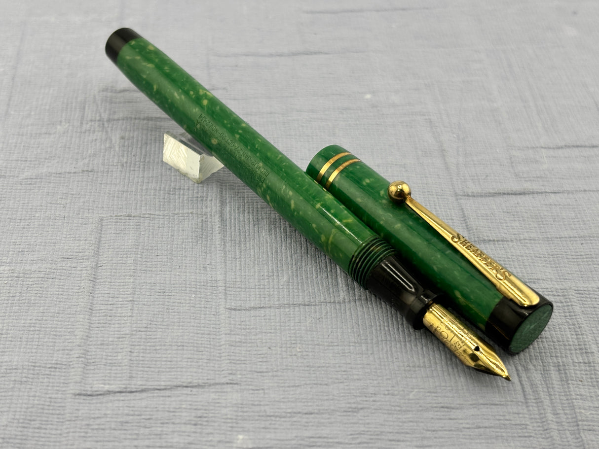 Sheaffer’s 5-30 Flat Top Green Jade   - Fountain Pen