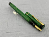 Sheaffer’s 5-30 Flat Top Green Jade   - Fountain Pen